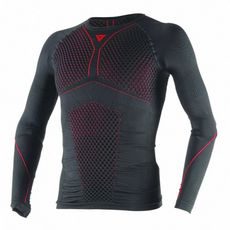Pánské termoaktivní triko Dainese D-CORE THERMO TEE LS černá/červená