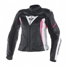 Dámská kožená bunda Dainese AVRO D1 LADY - růžová