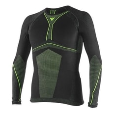 Pánské termoaktivní triko (letní) Dainese D-CORE DRY TEE LS černá/fluo žlutá
