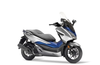 Honda Forza 125 matt lucent silver metallic matt pearl pacific blue