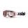 Brýle 100% ARMEGA Lightsaber USA čiré plexi s čepy pro slídy - bílá