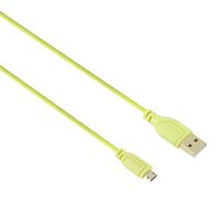 Hama micro USB kabel Flexi-Slim, oboustranný konektor, 0,75 m, zelený