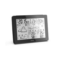 Hama Black Line Plus, meteostanice, VA displej, černá