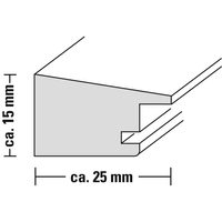 Hama rámeček dřevěný LAHTI, hnědá, 18x24cm