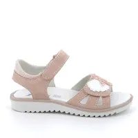 Dívčí kožené sandály IMAC - Skin/Pink