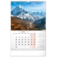 Nástěnný kalendář Hory 2022, 33 × 46 cm Baagl