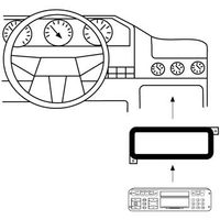 Hama car Radio Support for Chrysler, Jeep