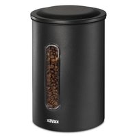 Xavax dóza na 500 g mleté kávy nebo jiné potraviny, vzduchotěsná, ušlechtilá ocel, stříbrná