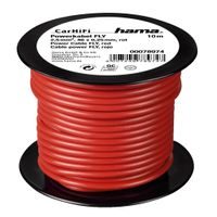 Hama power Cable FLY 2,5 mm˛, Red, 10 m on plastic reel