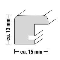 Hama rámeček dřevěný PHOENIX, černý, 15x21 cm