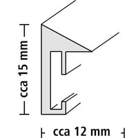 Hama rámeček dřevěný EVA, žlutá, 21x29,7 cm