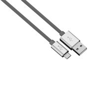 Hama micro USB kabel Color Line, 1 m, antracitový