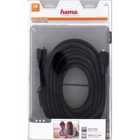 Hama VGA prepojovací kábel, 15pin., 75 ohmov, feritový, 10 m, čierny