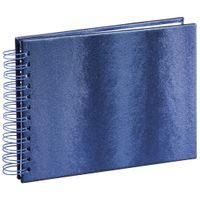 Hama album klasické spirálové TANGO 24x17 cm, 50 stran, modré, bílé listy