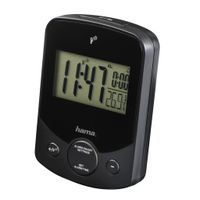Hama Duo Radio Alarm Clock, black