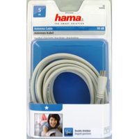 Hama anténní kabel 75dB, bílý, 5m, sáček