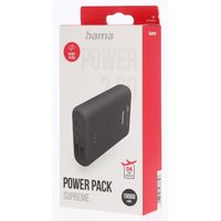 Hama Colour 10, powerbanka 10000 mAh, 3 A, výstup: USB-C, USB-A, slivková