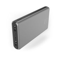 Hama ALU15HD, powerbank, 15000 mAh, 3 výstupy: 1x USB-C, 2x USB-A, hliníkové provedení, stříbrný