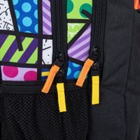 Školní tříkomorový batoh s vyjímatelným bederním pásem - stíhačky