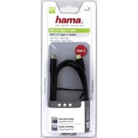 Hama kábel USB 3.1 typ C vidlica-vidlica, 0,75 m