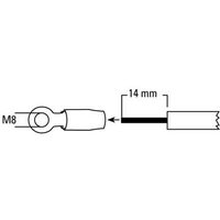 Hama replacement Rod for GTI Flex Antennas, M5/M6, 23 cm