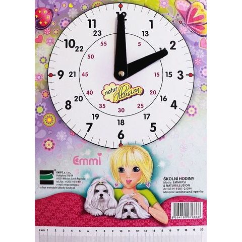 EMIPO ŠKOLSKÉ HODINY EMMI PSI - NATUR ILLUSION