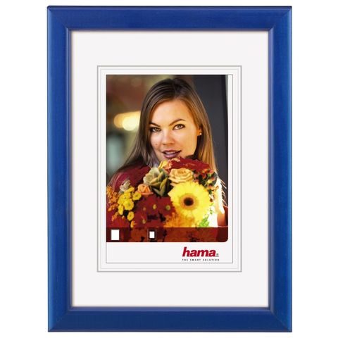 HAMA RÁMEČEK DŘEVĚNÝ BELLA, MODRÁ, 15X20 CM