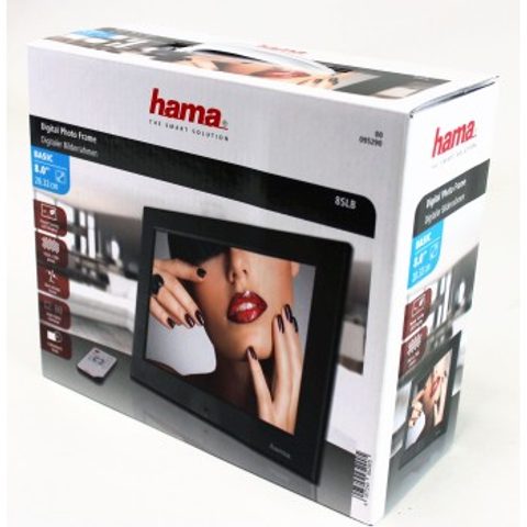 HAMA DIGITÁLNY FOTORÁMČEK SLIMLINE BASIC „8SLB“, 20,32 CM (8"), ČIERNY