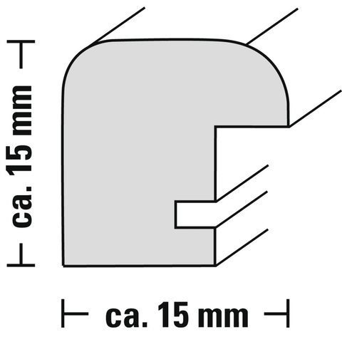 HAMA RÁMEČEK PLASTOVÝ BELLA MIA, ČERNÁ, 15X20 CM