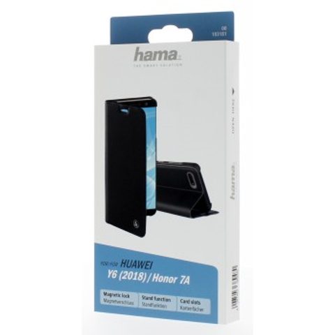 HAMA SLIM PRO BOOKLET FOR HUAWEI Y6 (2018)/HONOR 7A, BLACK