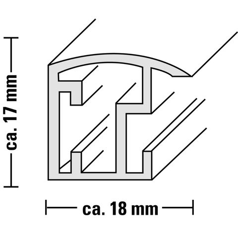 HAMA PLASTIC FRAME MALAGA, ORANGE, 20 X 30 CM