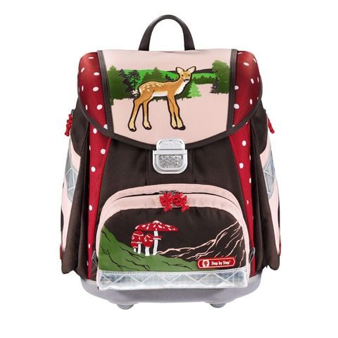 ŠKOLSKÁ AKTOVKA - 5-DIELNY SET STEP BY STEP SRNČEK, CERTIFIKÁT AGR