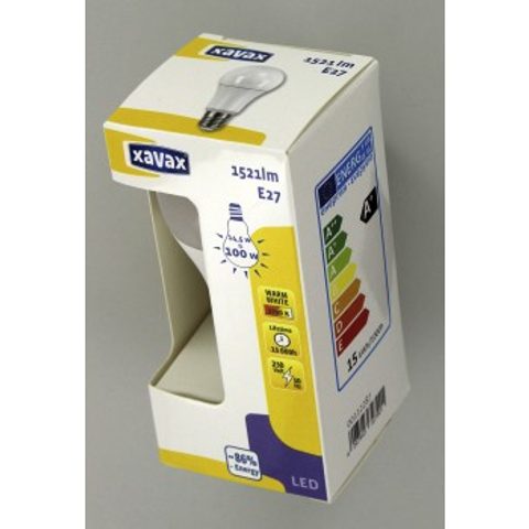 XAVAX LED BULB, E27, 1521LM REPLACES 100W BULB, WARM WHITE