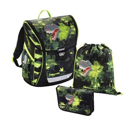 ŠKOLNÍ AKTOVKA - 3-DÍLNÝ SET, BAGGYMAX FABBY DINO