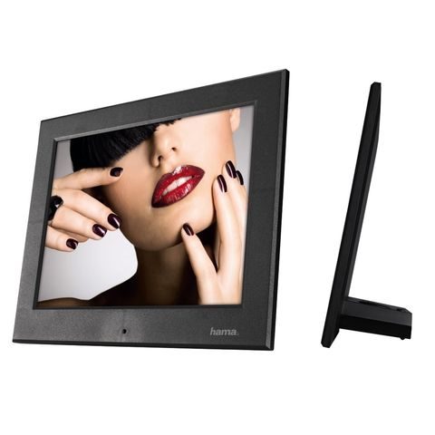 HAMA DIGITÁLNY FOTORÁMČEK SLIMLINE BASIC „8SLB“, 20,32 CM (8"), ČIERNY