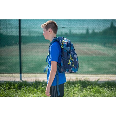 ŠKOLNÍ BATOH COOCAZOO JOBJOBBER2, BLUE GEOMETR