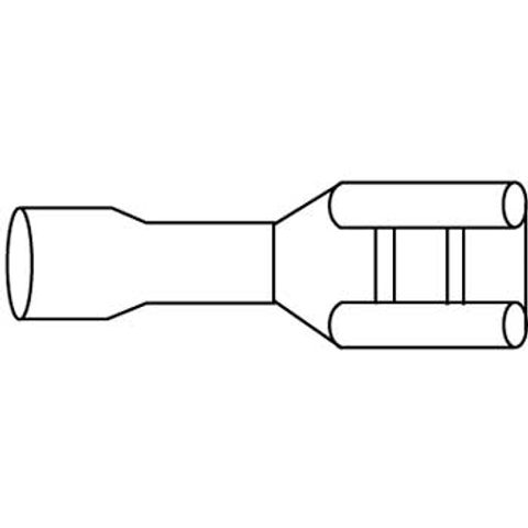 HAMA CAR HIFI CONNECTOR, GOLD-PLATED, 4,8 MM, 10 PCS.