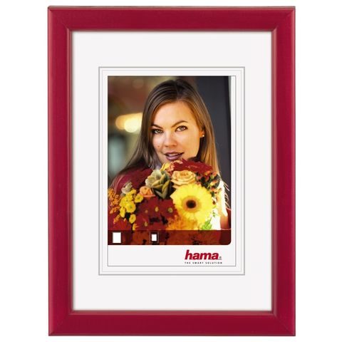 HAMA RÁMEČEK DŘEVĚNÝ BELLA, ČERVENÁ, 30X40 CM