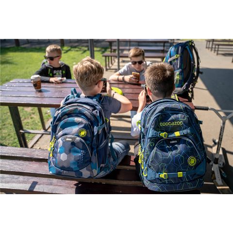 ŠKOLNÍ BATOH COOCAZOO JOBJOBBER2, BLUE GEOMETR