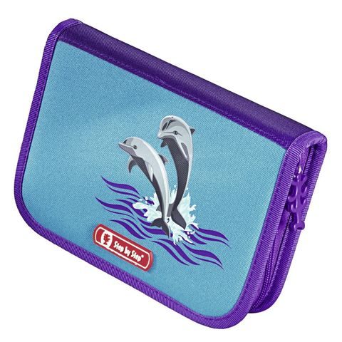 ŠKOLNÍ AKTOVKA LIGHT 2 PRO PRVŇÁČKY - 4-DÍLNÝ SET, STEP BY STEP DELFÍNI, CERTIFIKÁT AGR