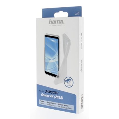 HAMA CRYSTAL CLEAR COVER FOR THE SAMSUNG GALAXY A7 (2018), TRANSPARENT