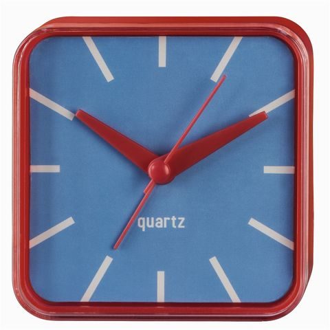 HAMA MULTICOLOR ALARM CLOCK, QUIET, RED/BLUE