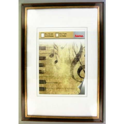 HAMA RÁMEČEK DŘEVĚNÝ IDAHO, HNĚDÁ, 9X13 CM