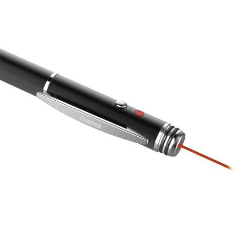 HAMA 3IN1 STYLUS WITH LASER POINTER AND BALLPOINT PEN, BLACK