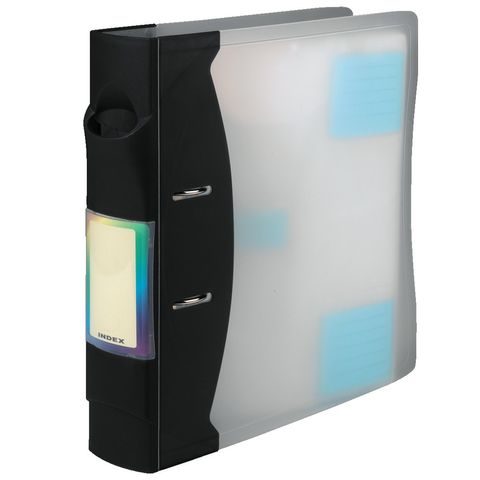HAMA CD-ROM BINDER 120, TRANSPARENT/GRAPHITE
