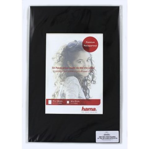 HAMA PASPARTA ČIERNA, 70X100 CM