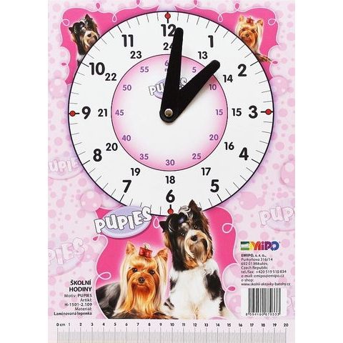 EMIPO ŠKOLSKÉ HODINY PUPIES