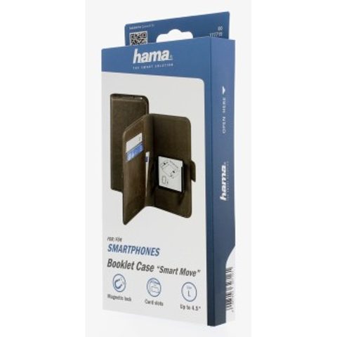 HAMA SMART MOVE BOOKLET CASE, SIZE L (4.0 - 4.5"), TAUPE