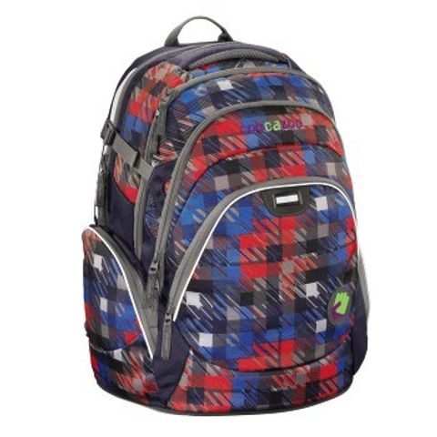 ŠKOLSKÝ RUKSAK COOCAZOO JOBJOBBER, DOPE SQUARE RED