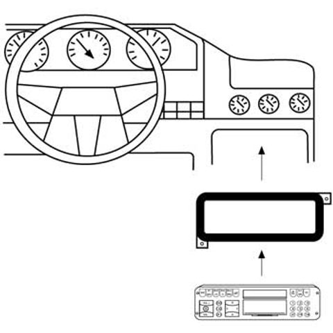 HAMA CAR RADIO SUPPORT FOR CHRYSLER, JEEP